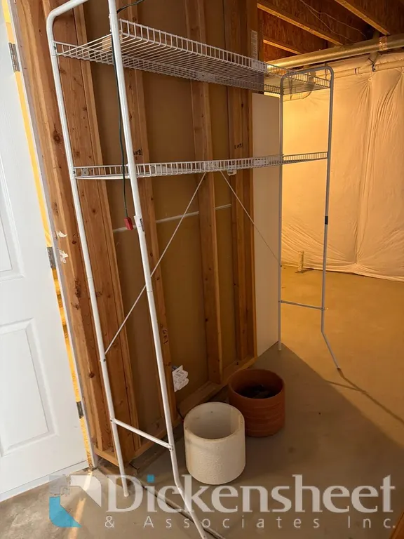 TEMPORARY HANGING CLOTHES RACKS, QTY (2)