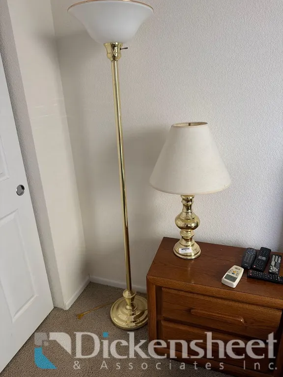 (2) BRASS STYLE LAMPS