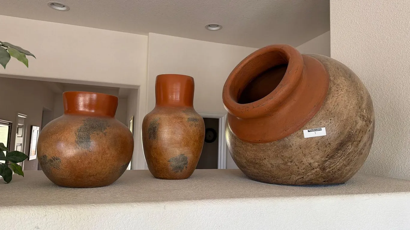 LOT OF (3) BEAUTIFUL LARGE VASES