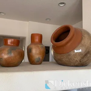 LOT OF (3) BEAUTIFUL LARGE VASES