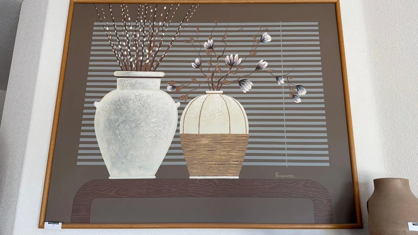 FERRANTE FLORAL THEME FRAMED ARTWORK