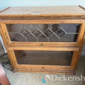 TWO TIER BARRISTER BOOK CASE