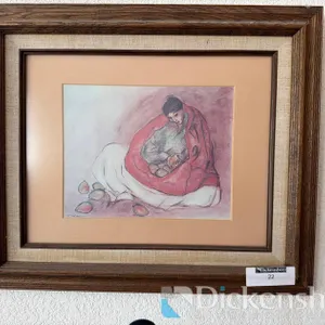 RC GORMAN FRAMED ARTWORK