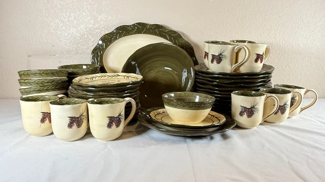 Hand-Painted Stoneware