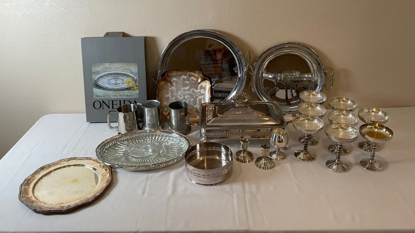 Silver-Toned Dishware
