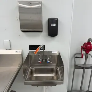 John Boos Commercial Wall Mounted Hand Sink With Soap & Paper Towel Dispenser