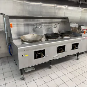 Imerpial Commercial 3 Burner Gas Wok