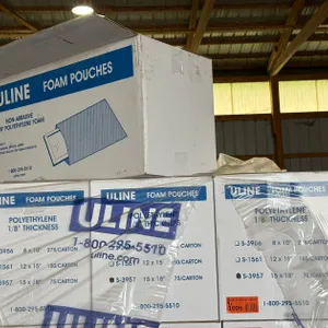 (4) ULine Polyethyline 1/8" Foam Pouches