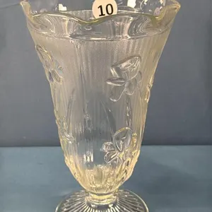 IRIS PATTERN 9IN TALL VASE