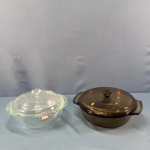(2) COVERED CASEROLES