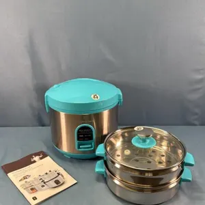 WOLFGANG PUCK STAINLESS STEAMER AND RICE COOKER