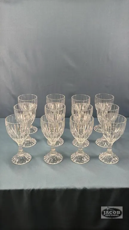 (12) 6.5IN CRYSTAL WINE GLASSES