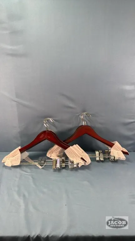 (10) WOODEN HANGERS