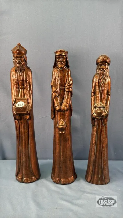(3) WISEMAN FIGURINES