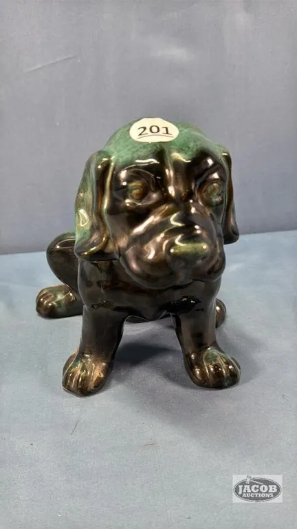 BLUE MOUNTIN POTTERY DOG FIGURINE