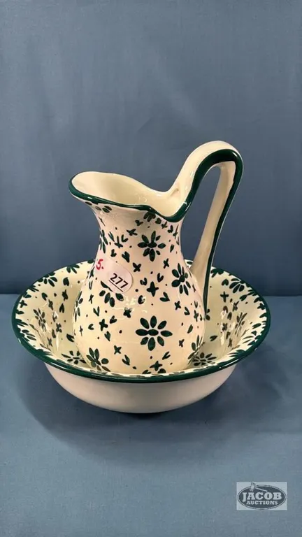 10IN PITCHER AND BASIN SET