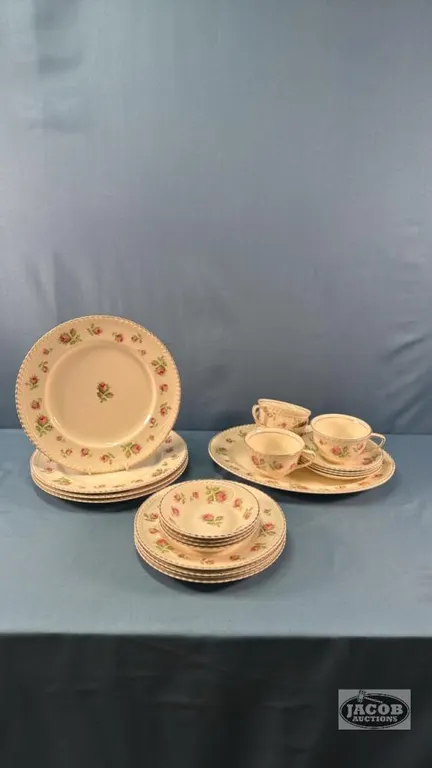 (4) PLACE SETTINGS "OLD ENGLISH" BY JOHNSON BROS.