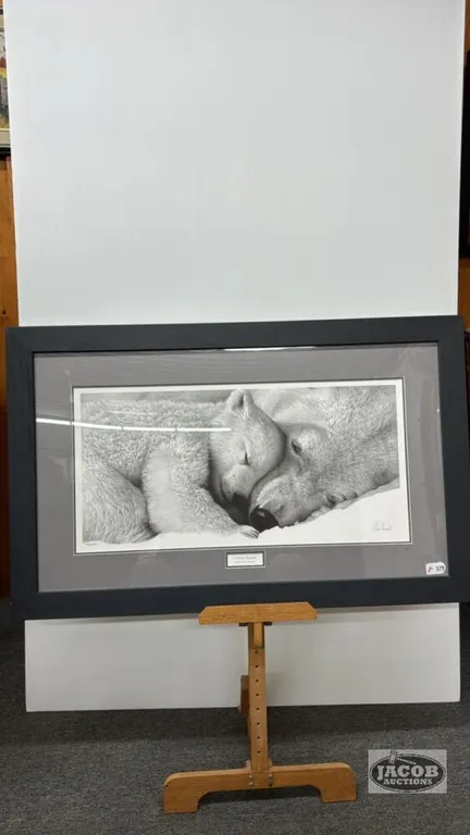 A NUMBERED PRINT "ARCTIC CUDDLE" BY LUCAS SEAWARD
