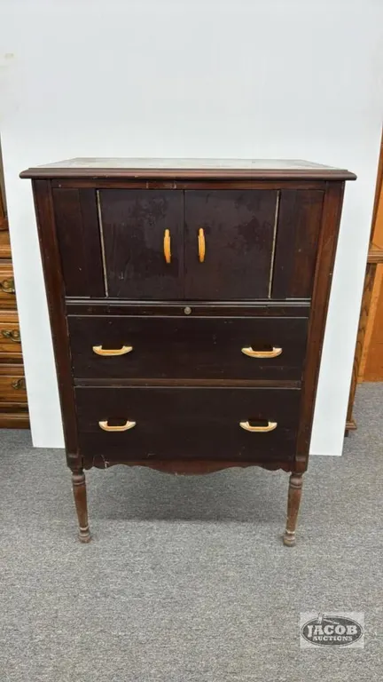 (2) DRAWER CHEST WITH STORAGE ABOVE