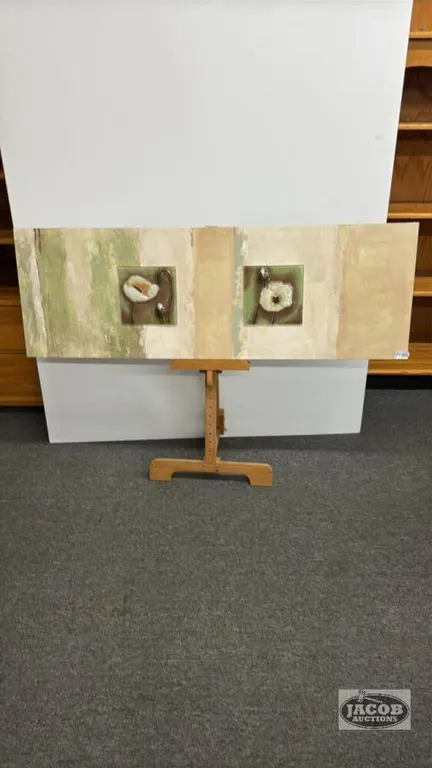 PIECE OF WALL ART ON BOARD