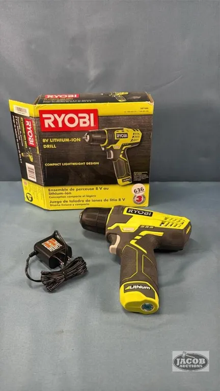 RYOBI 8V LITHIUM DRILL