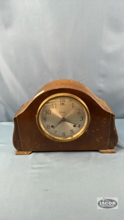 WATERBURY MANTLE CLOCK WITH KEY (ROUGH CASE)