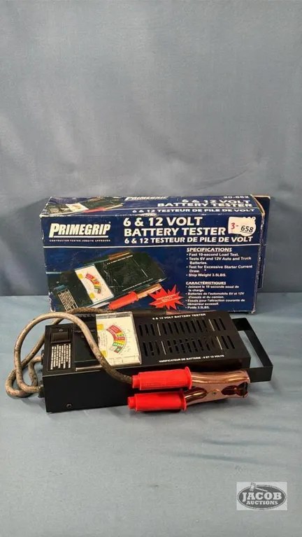 6 AND 12 VOLT BATTERY TESTER