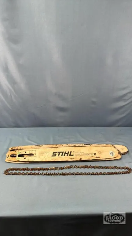 (6) USED STIHL CHAIN SAW BARS