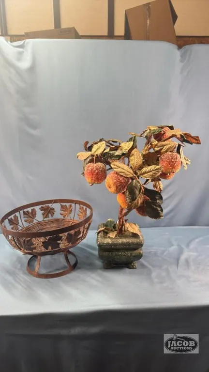 ARTIFICIAL 17IN TALL PEACH TREE