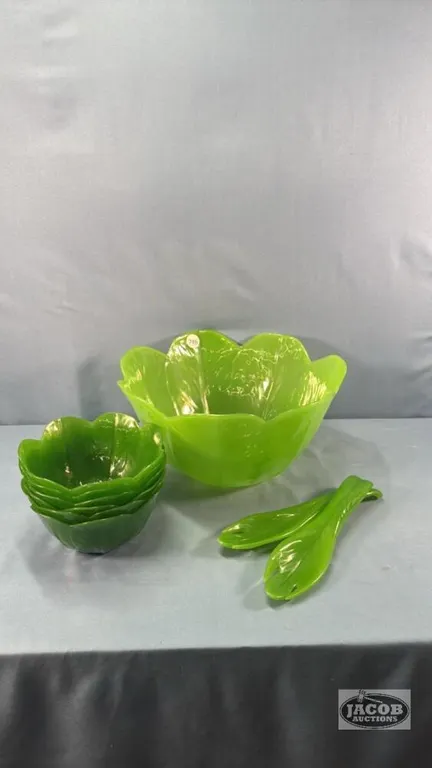 PLASTIC PRECIDIO (9) PIECE SALAD SET