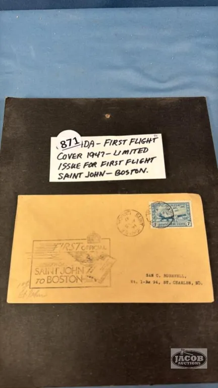 CAN. FIRST FLIGHT COVER 1947 STAMP