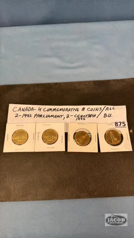 (4) CAN. COMMEMORATIVE $1 COINS