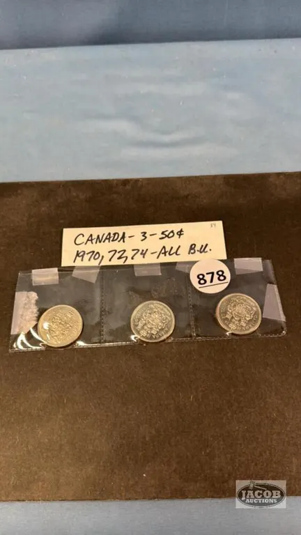 (3) CAN. 50 CENT COINS