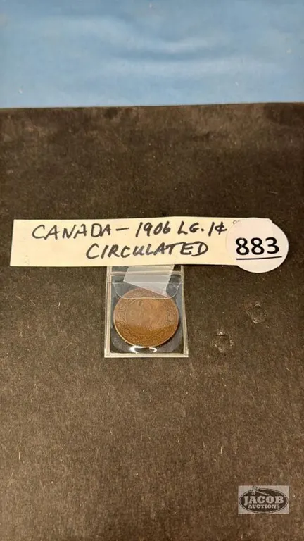 CAN. 1906 LG. 1CENT COIN