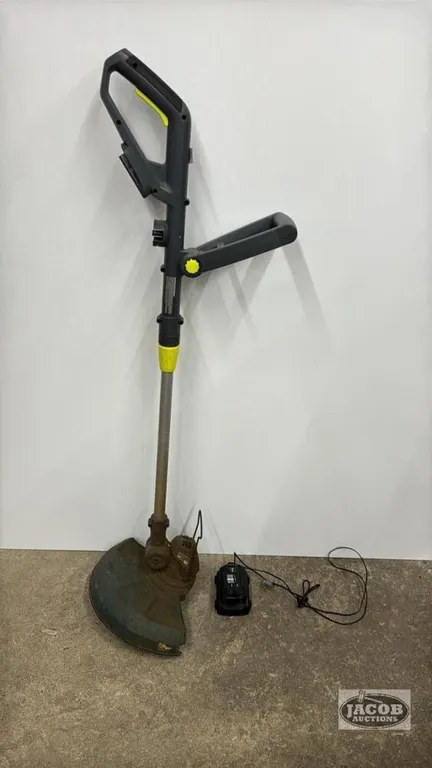 YARD WORKS 20VOLT STRING TRIMMER WITH CHARGER