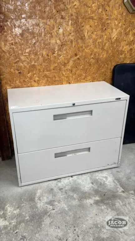 (2) DRAWER METAL LATERAL FILING CABINET