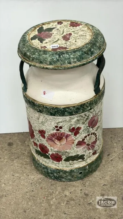 PAINTED MILK CAN