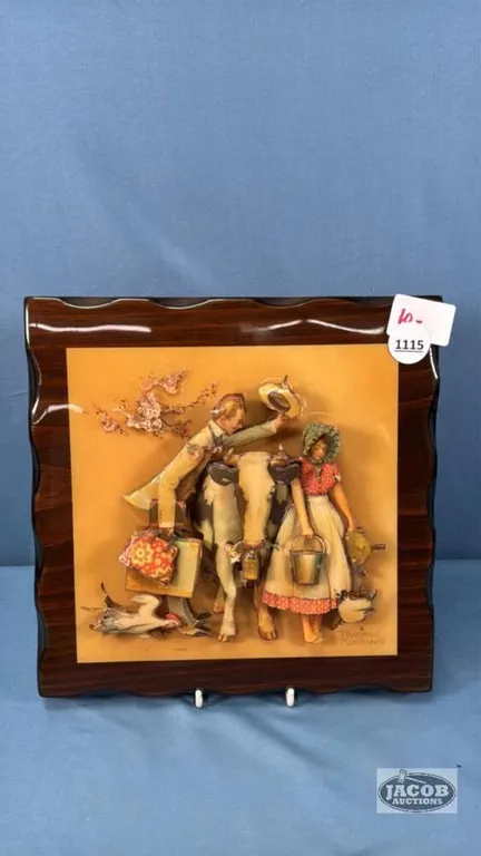 NORMAN ROCKWELL MILK MADE PLAQUE