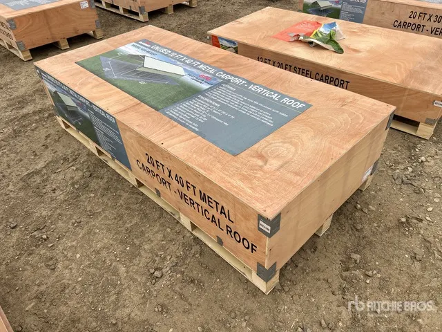 2026 AGR-MC2040 20 ft x 40 ft x 12 ft Steel Carport (Unused)