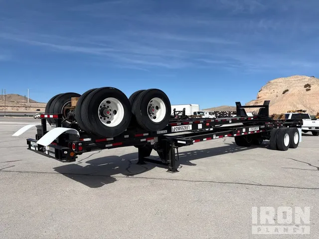 Quantity of (2) 2024 Hyundai CGN20/40-131 40 ft T/A Container Trailers (Unused)