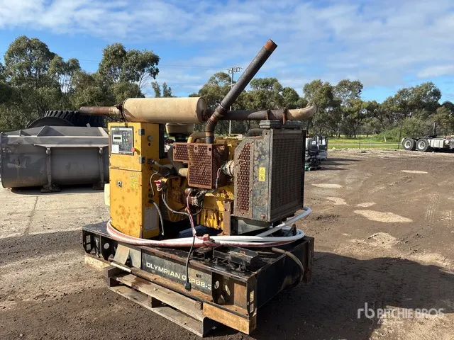 2014 Olympian GEP88-3 88 kVA Skid-Mounted Generator Set (Inoperable)