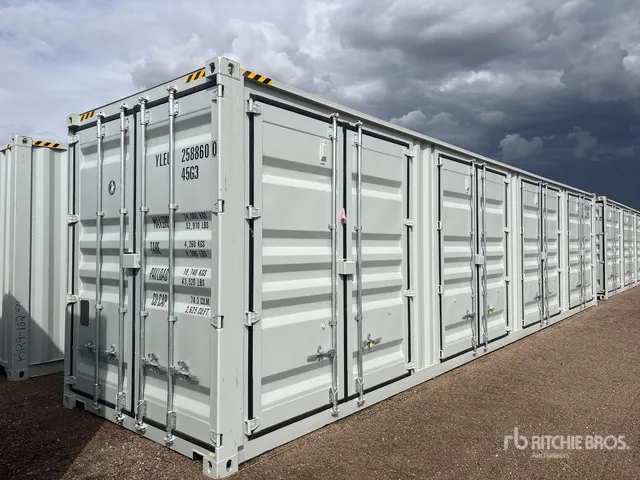2026 40 ft High Cube Multi-Door Storage Container