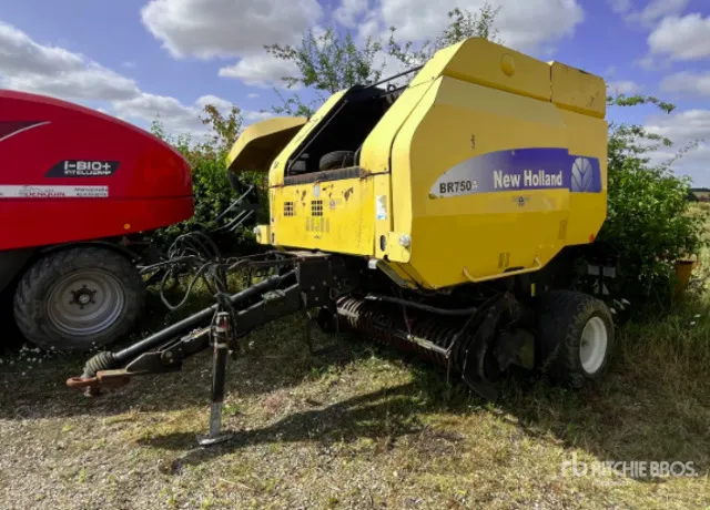 2006 New Holland BR750A Presse A Balles Rondes 1 Essieu S/A Round Baler