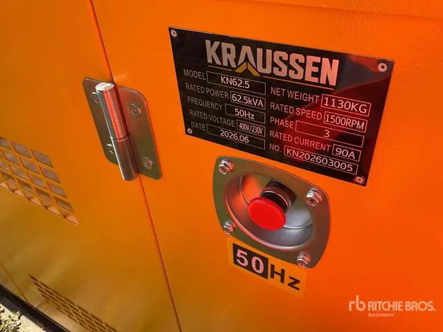 2026 KRAUSSEN KN62.5 Generator Set (Unused)