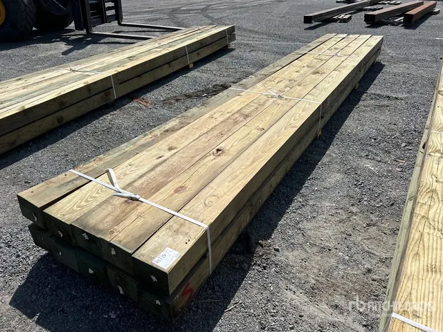 Quantity of (10) 6 in x 8 in x 20 ft Marine Grade 2.5 Lumber