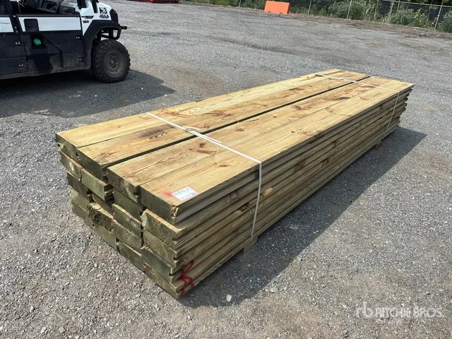 Quantity of (20) 4 in x 10 in x 12 ft T&G Surplus Pressure Treated Lumber