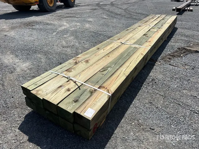 Quantity of (10) 6 in x 8 in x 20 ft Marine Grade 2.5 Lumber