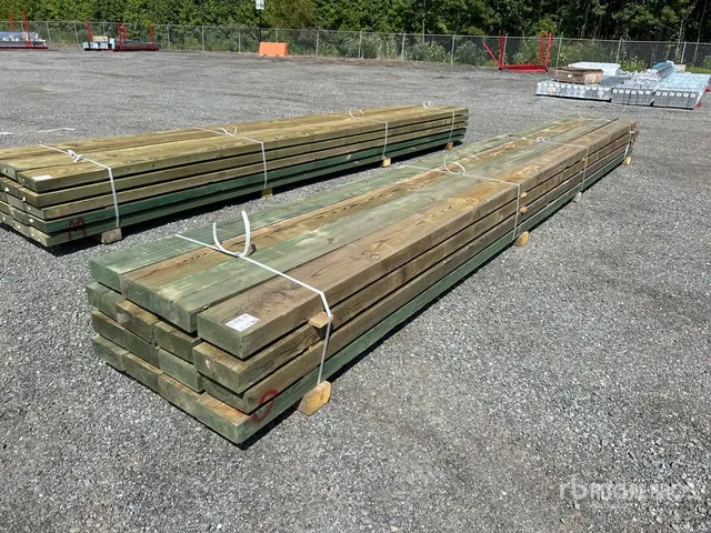 Quantity of (16) 4 in x 10 in x 24 ft Marine Grade 2.5 Lumber