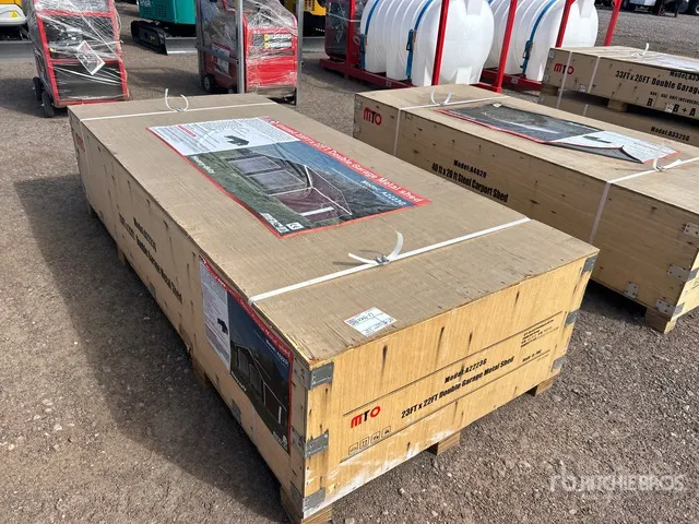 2026 MTO A2223G Double Garage Metal Shed (Unused)