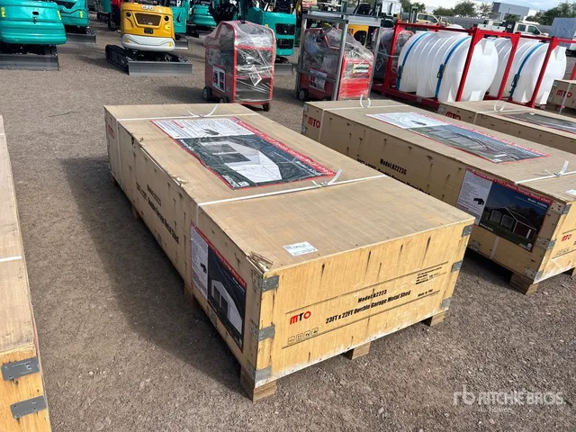 2026 MTO A2223 Double Garage Metal Shed (Unused)